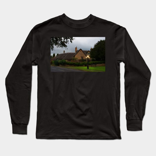 Chipping Campden, The Cotswolds, England at twilight Long Sleeve T-Shirt by Graz-Photos